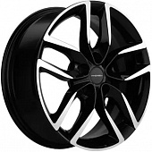Khomen KHW 1708 6.5x17 5*108 ET33 DIA67.1 Black-FP Литой