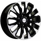 Khomen KHW 2010 8x20 6*139.7 ET25 DIA106.1 Black-FP Литой